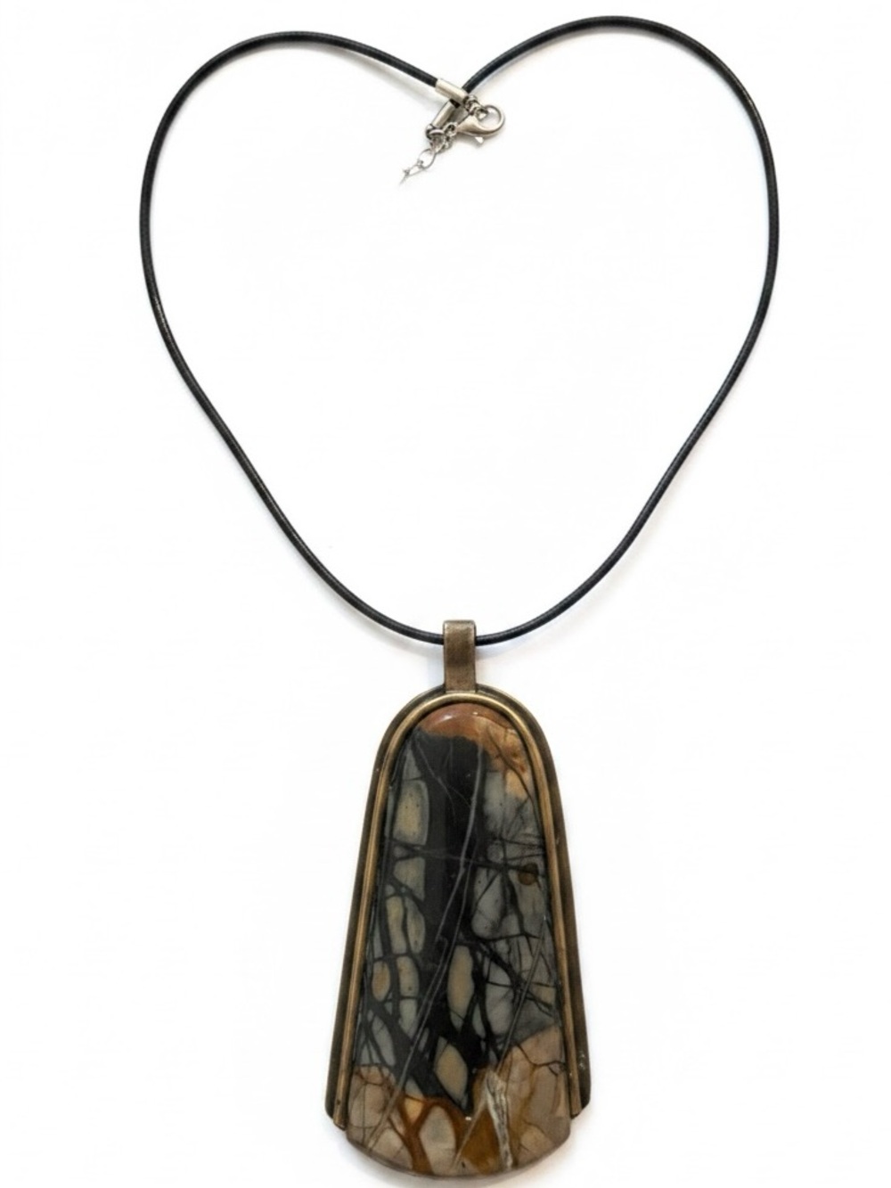 Marv Dahmen  Jasper Stone Pendant Necklace 78 gms